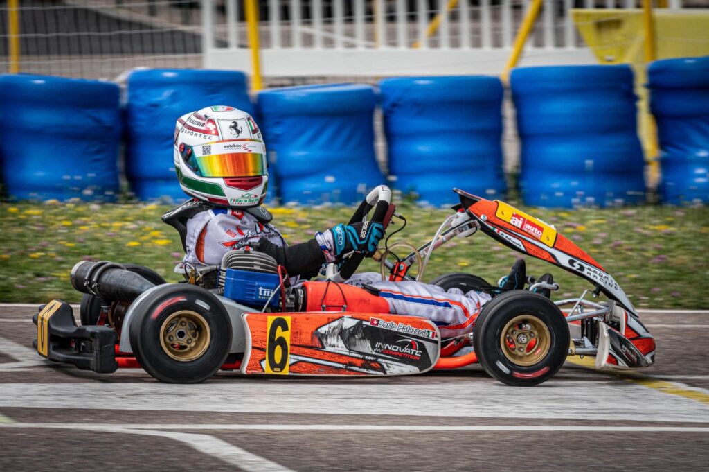 Innovate Competition Fahrer Dario Palazzolo im Exprit Kart