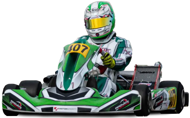 Innovate Competition Fahrer Sergio Koch im Tony Kart